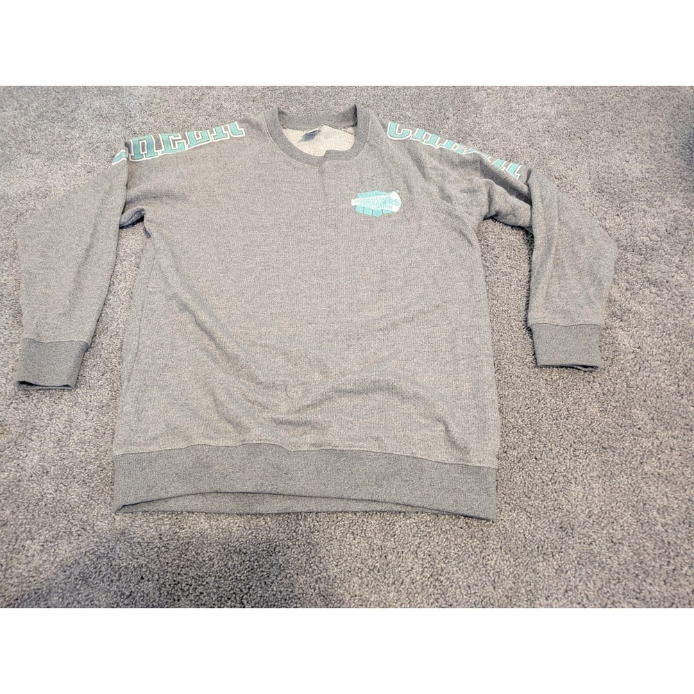 Varsity Spirt Sweatshirt Womens M National Cheerleaders Association Grey